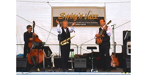 Trio Swing-N-Jazz Bühne